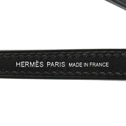 Hermes Tadelakt Swift Chamkila Rock Guitar Bag Charm Bleu Electrique Black 3 of 7