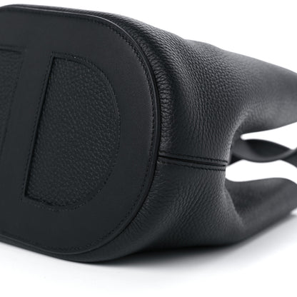 Hermes Taurillon Clemence Swift In-The-Loop 18 Bag Black 9 of 11