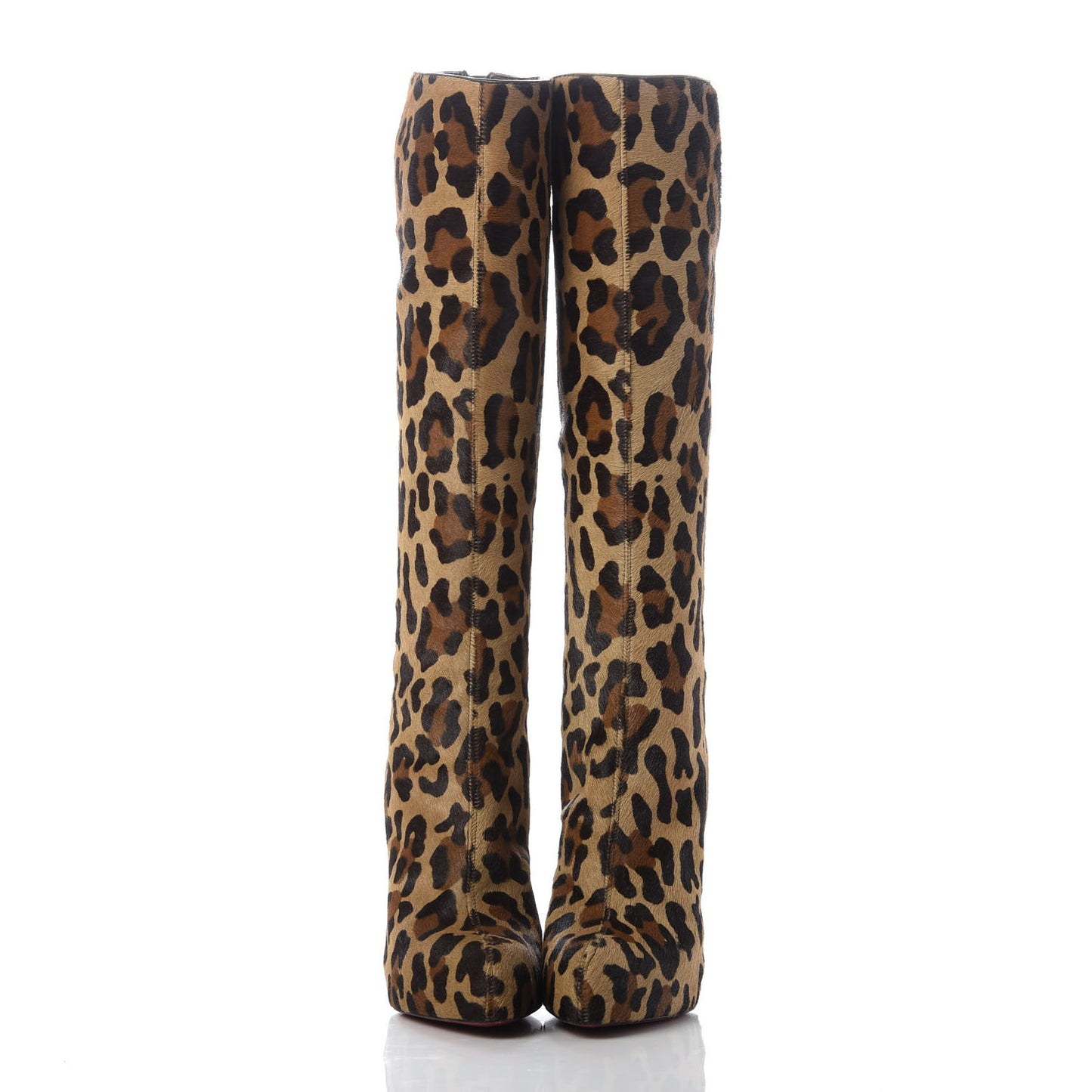 Pony Hair Alta Ariella Talon Boots 36.5 Leopard