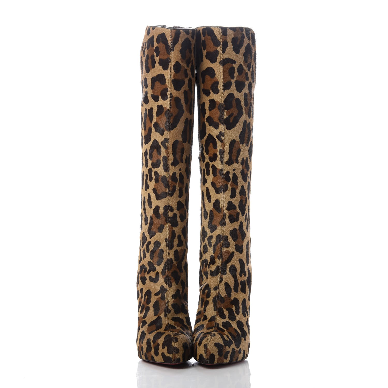 Christian Louboutin Pony Hair Alta Ariella Talon Boots 36.5 Leopard 2 of 7