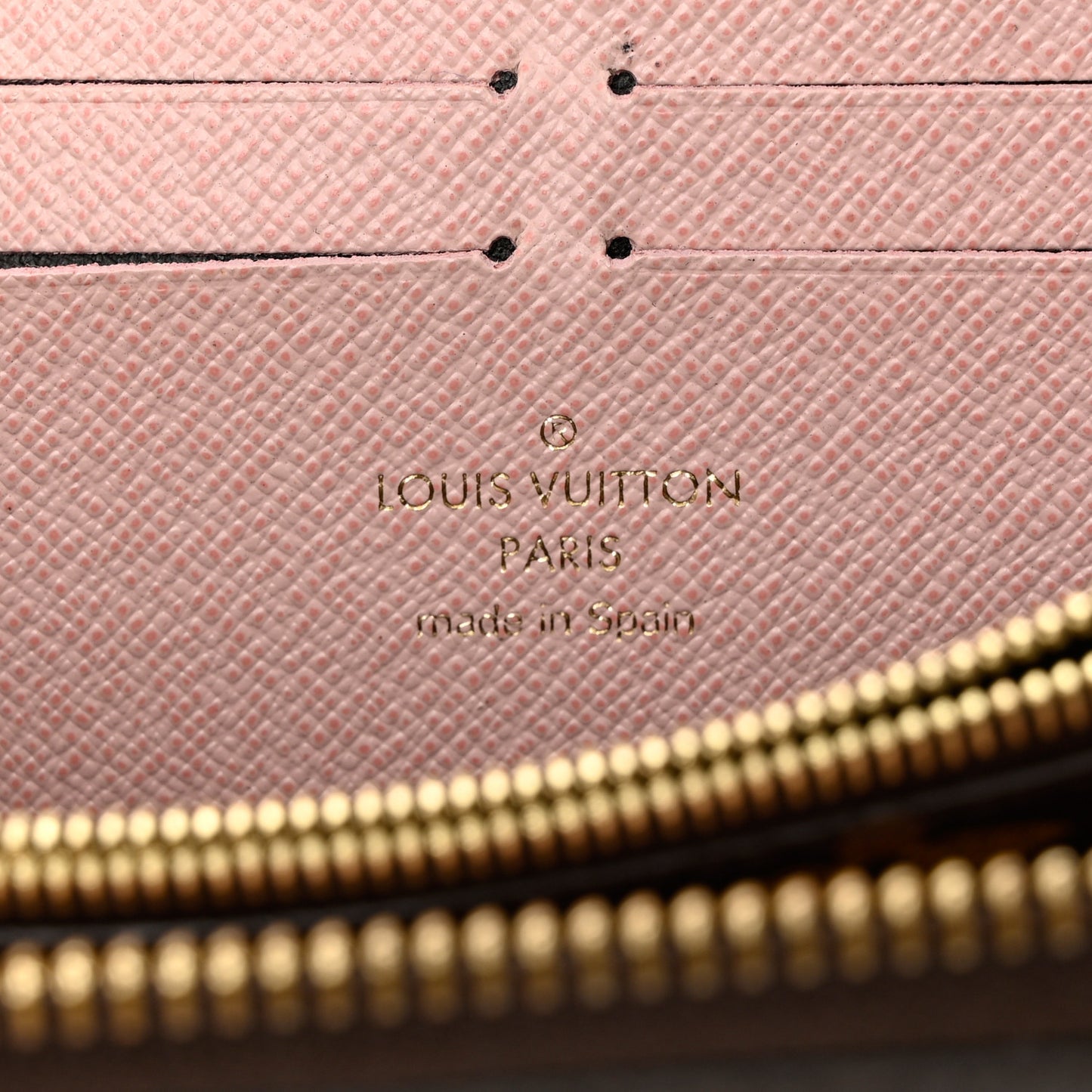 Monogram Clemence Wallet Rose Ballerine
