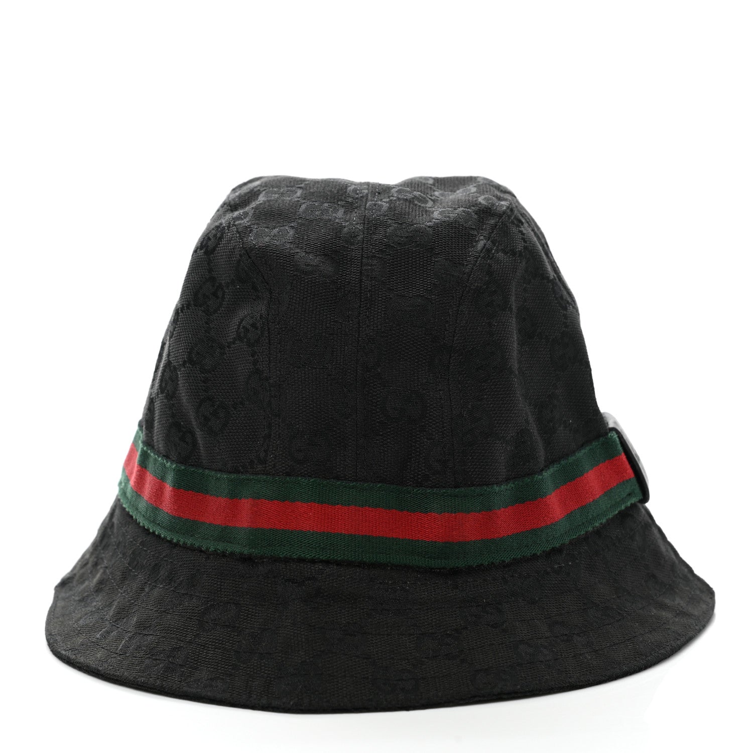Gucci Monogram Web Bucket Hat M Black 3 of 12