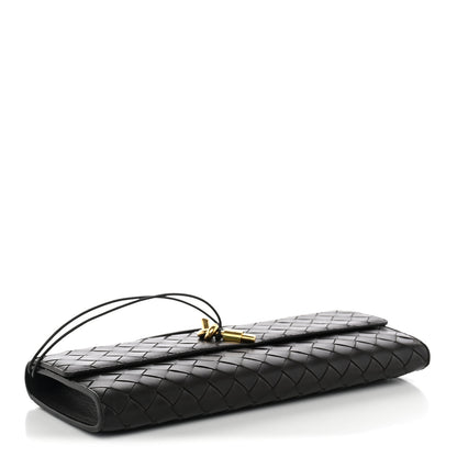 Bottega Veneta Nappa Intrecciato Long Andiamo Top Handle Clutch Fondant 4 of 7