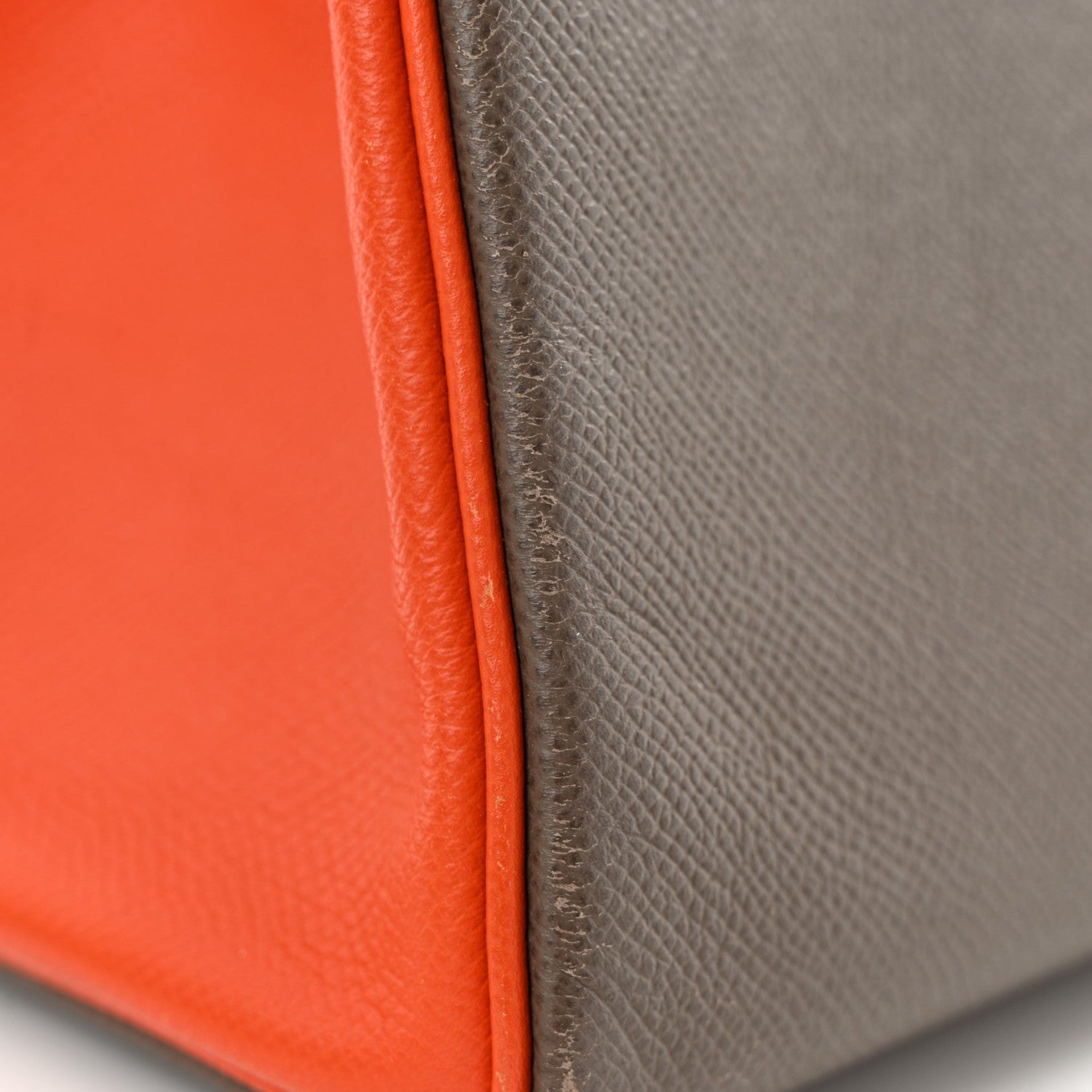 Hermes Epsom Horseshoe Kelly Retourne 32 Etain Feu 14 of 17