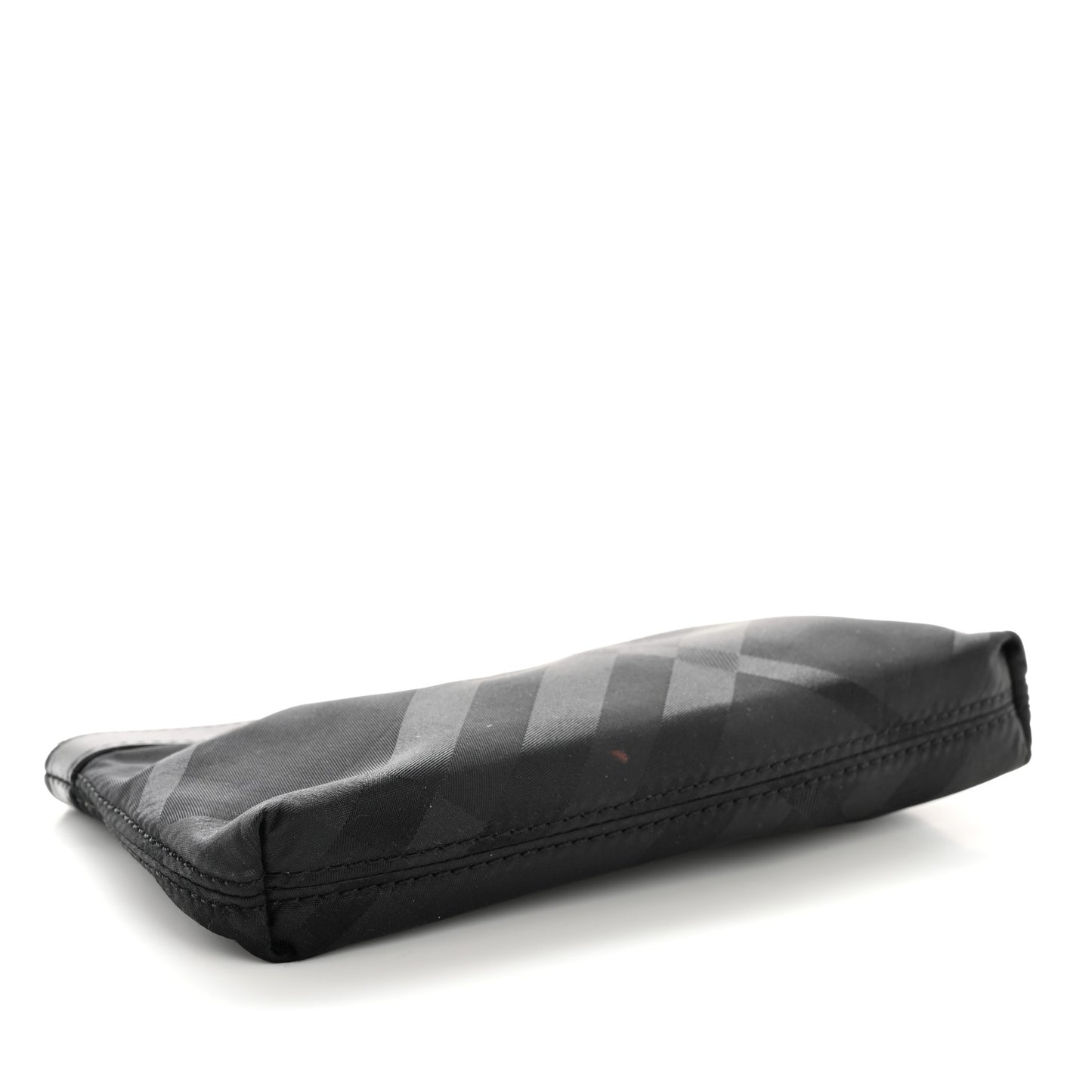 Nylon Check Pouch Black