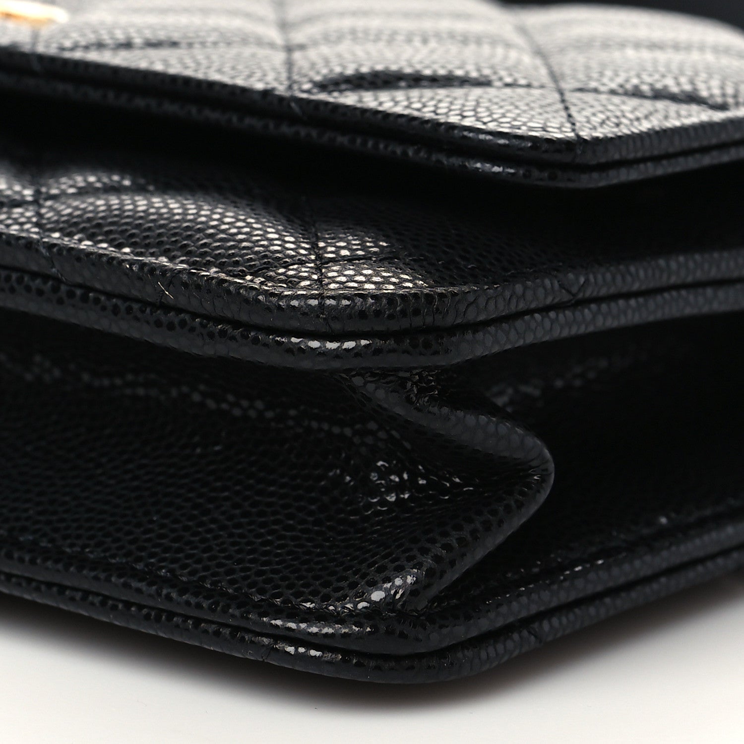 Chanel Caviar Quilted Twist Your Buttons Wallet On Chain WOC Black 9 of 10