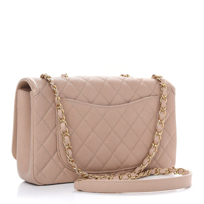 Chanel Caviar Quilted Medium CC Filigree Flap Beige 3 of 10