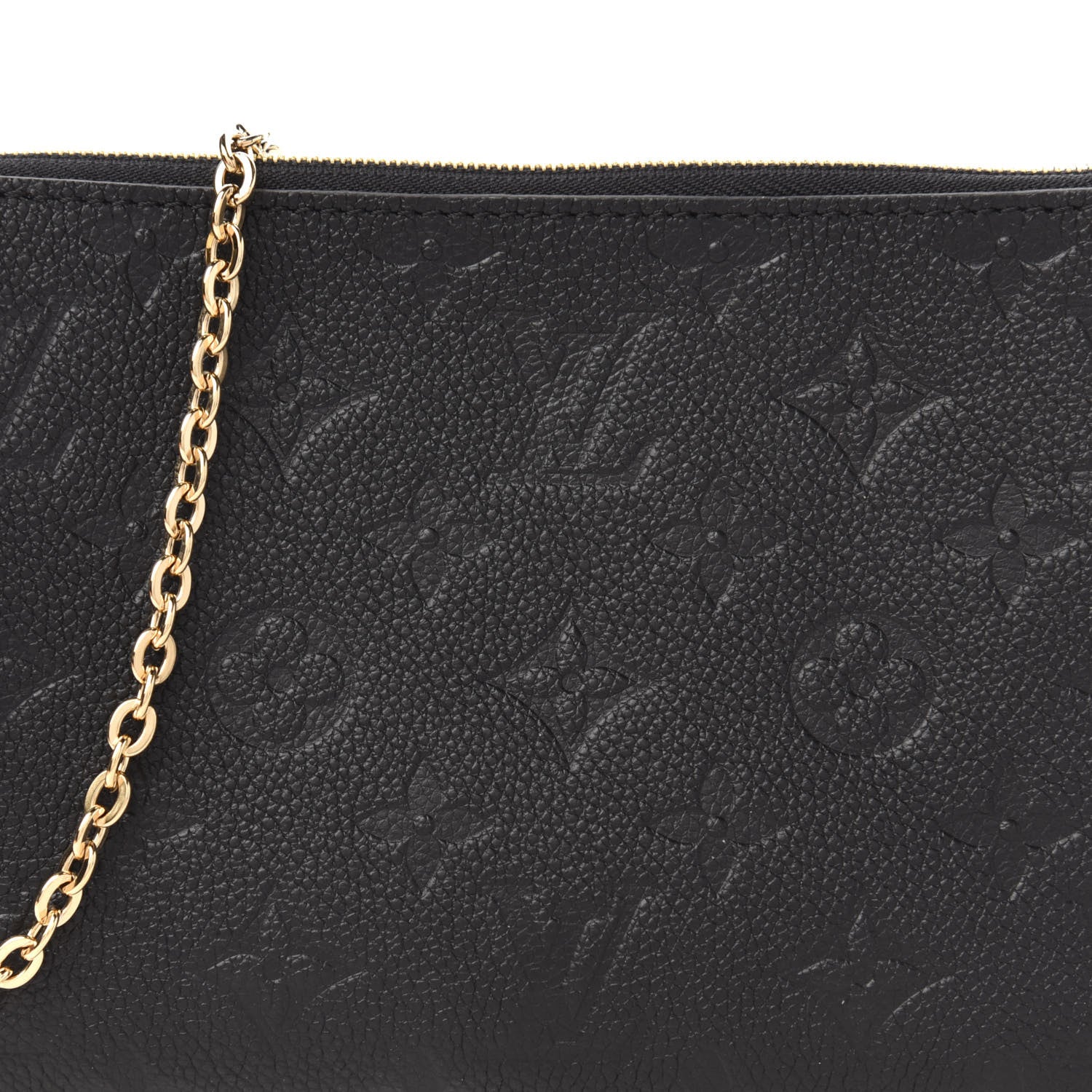 Louis Vuitton Empreinte Double Zip Pochette Black 9 of 10