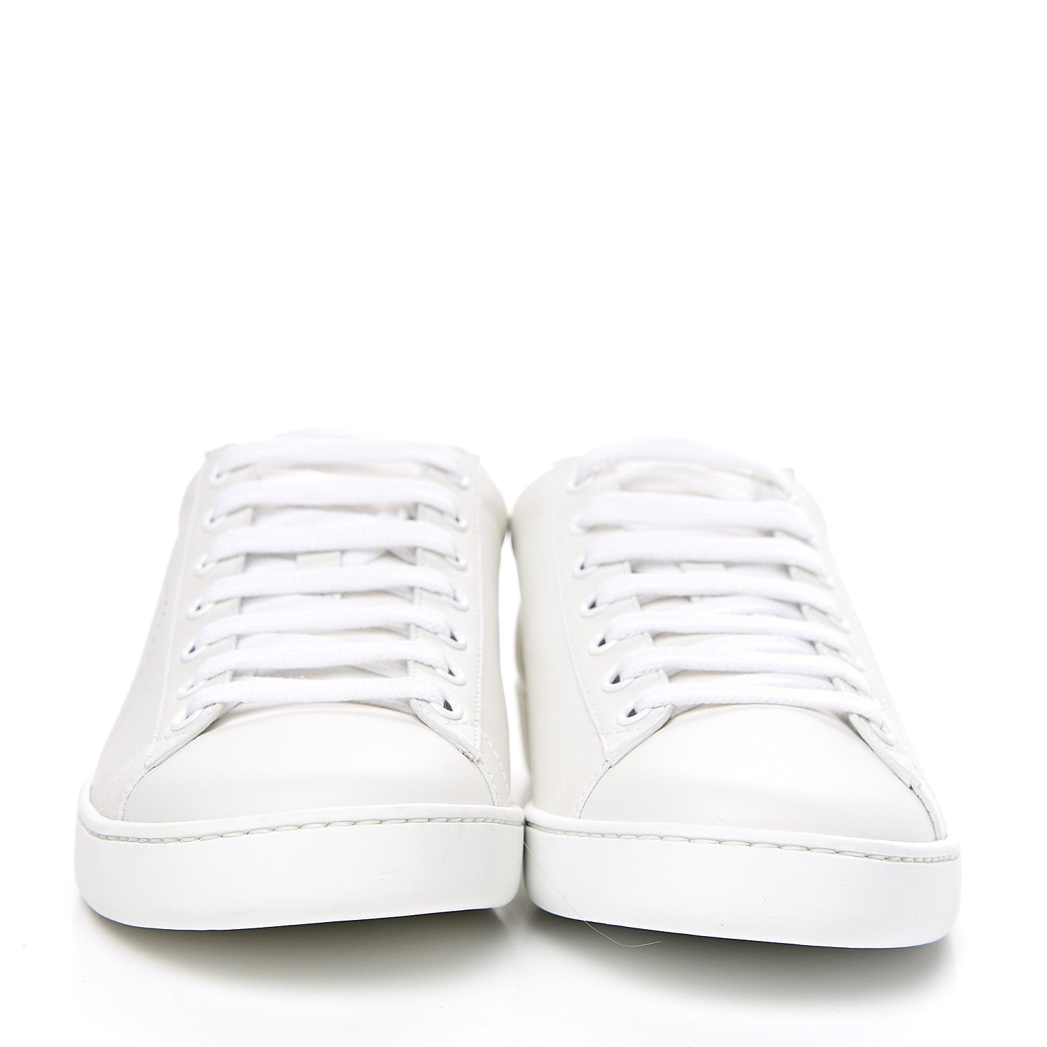 Gucci Calfskin Interlocking G Perforated Womens Ace Sneakers 39 White Grey Sky 2 of 9