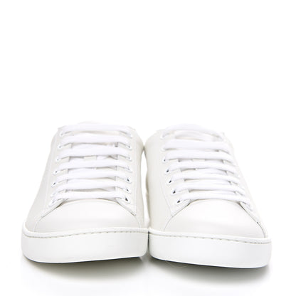 Gucci Calfskin Interlocking G Perforated Womens Ace Sneakers 39 White Grey Sky 2 of 9