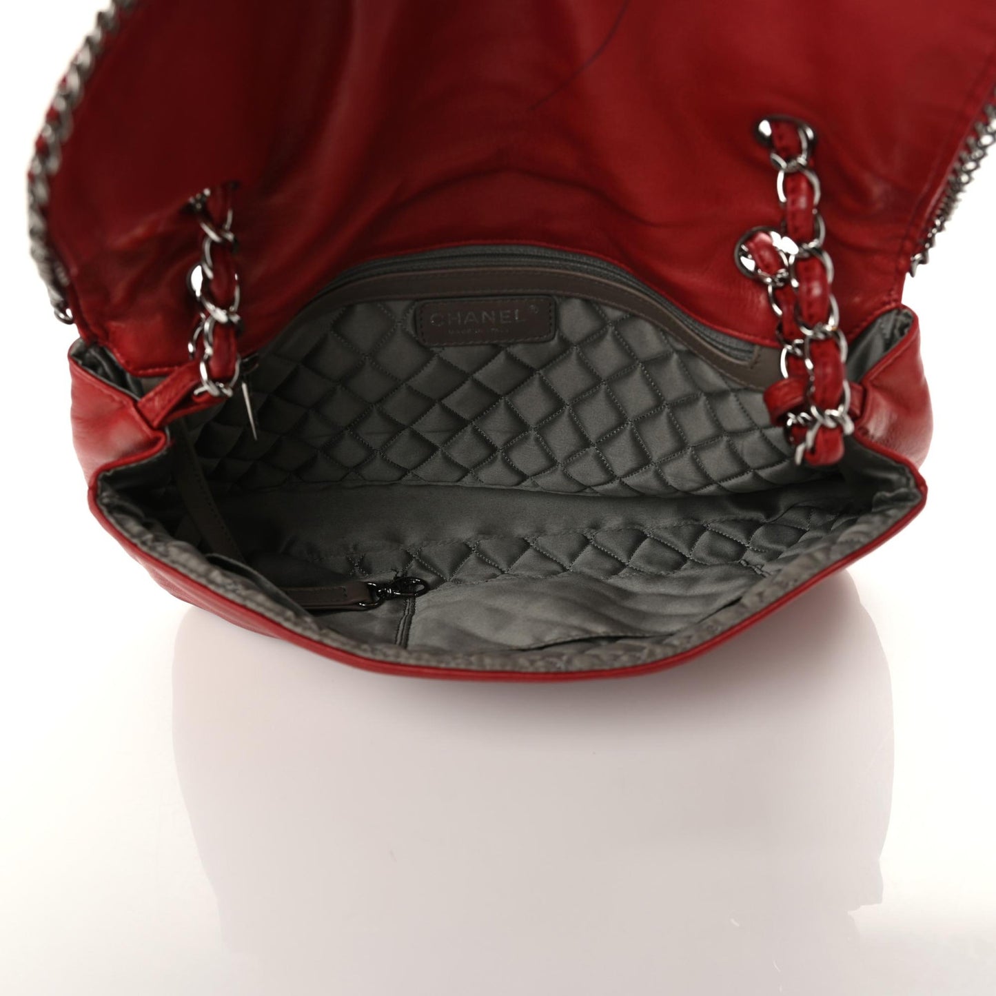 Lambskin Medium Madison Flap Red