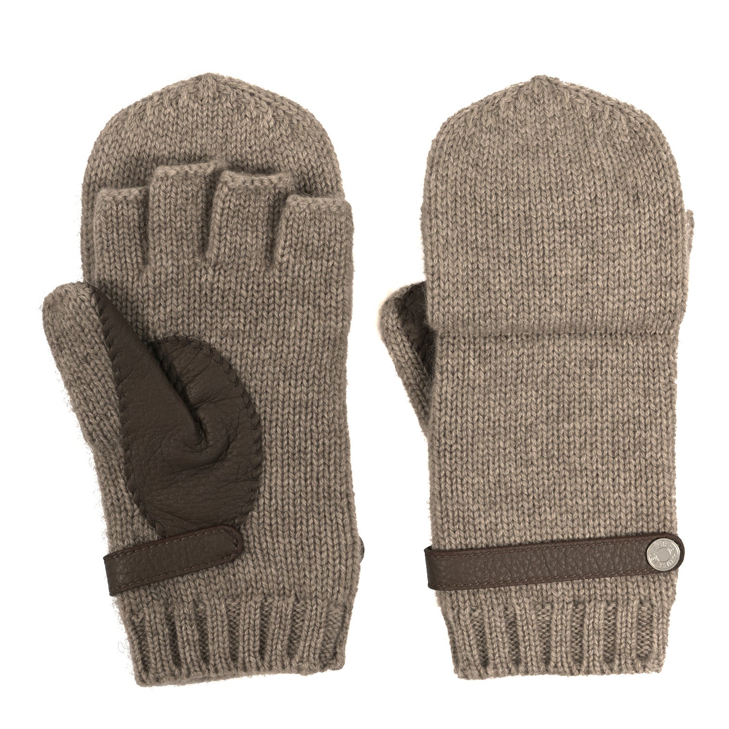 Cashmere Deerskin Baltimore Gloves S Gris Clair Etoupe