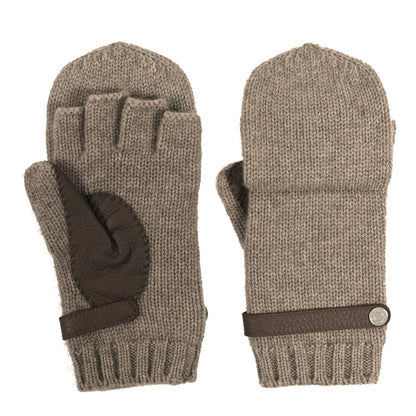 Hermes Cashmere Deerskin Baltimore Gloves S Gris Clair Etoupe 1 of 4