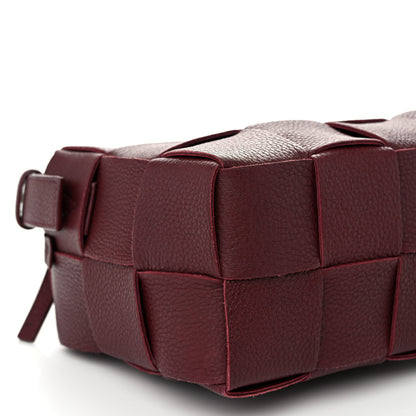 Bottega Veneta Grained Calfskin Maxi Intrecciato Brick Cassette Bag Bordeaux 9 of 10