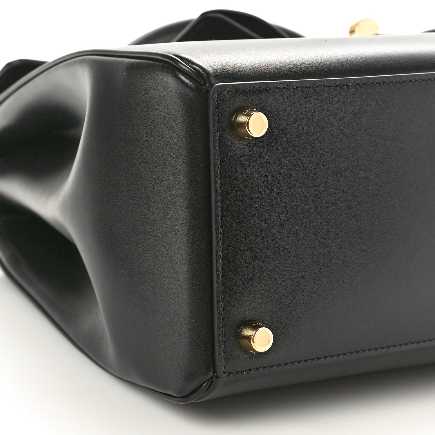 Celine Calfskin Classique 16 Top Handle Bag Black 8 of 9