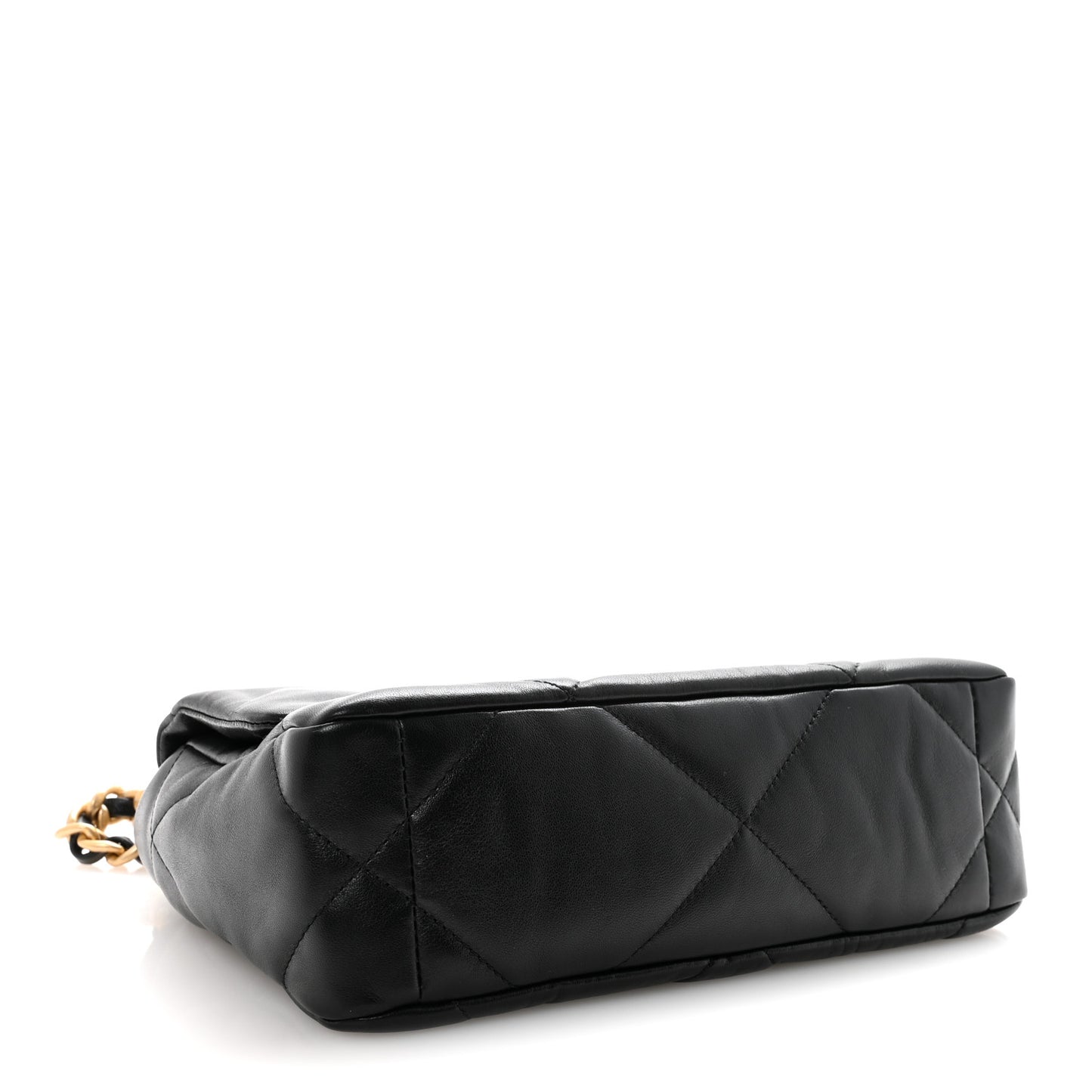 Lambskin Quilted Medium Chanel 19 Flap Black