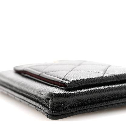 Chanel Caviar Quilted Zip Phone Case Black 9 of 10