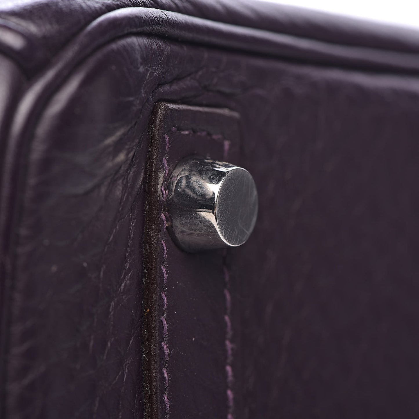 Taurillon Clemence Birkin 30 Raisin