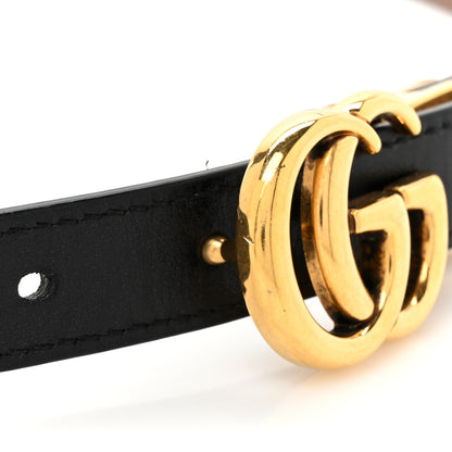 Gucci Plutone Calfskin Double G Reversible 20mm Belt 70 28 Porcelain Rose Black 4 of 7