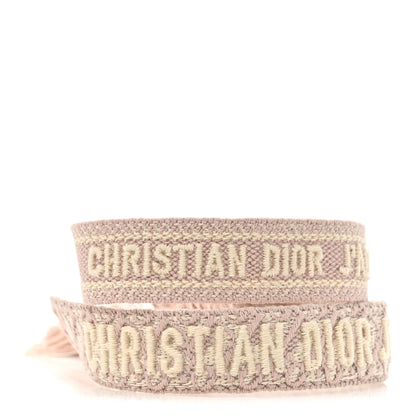 Christian Dior Woven Cotton J'Adior Friendship Bracelet Set Pink 1 of 4
