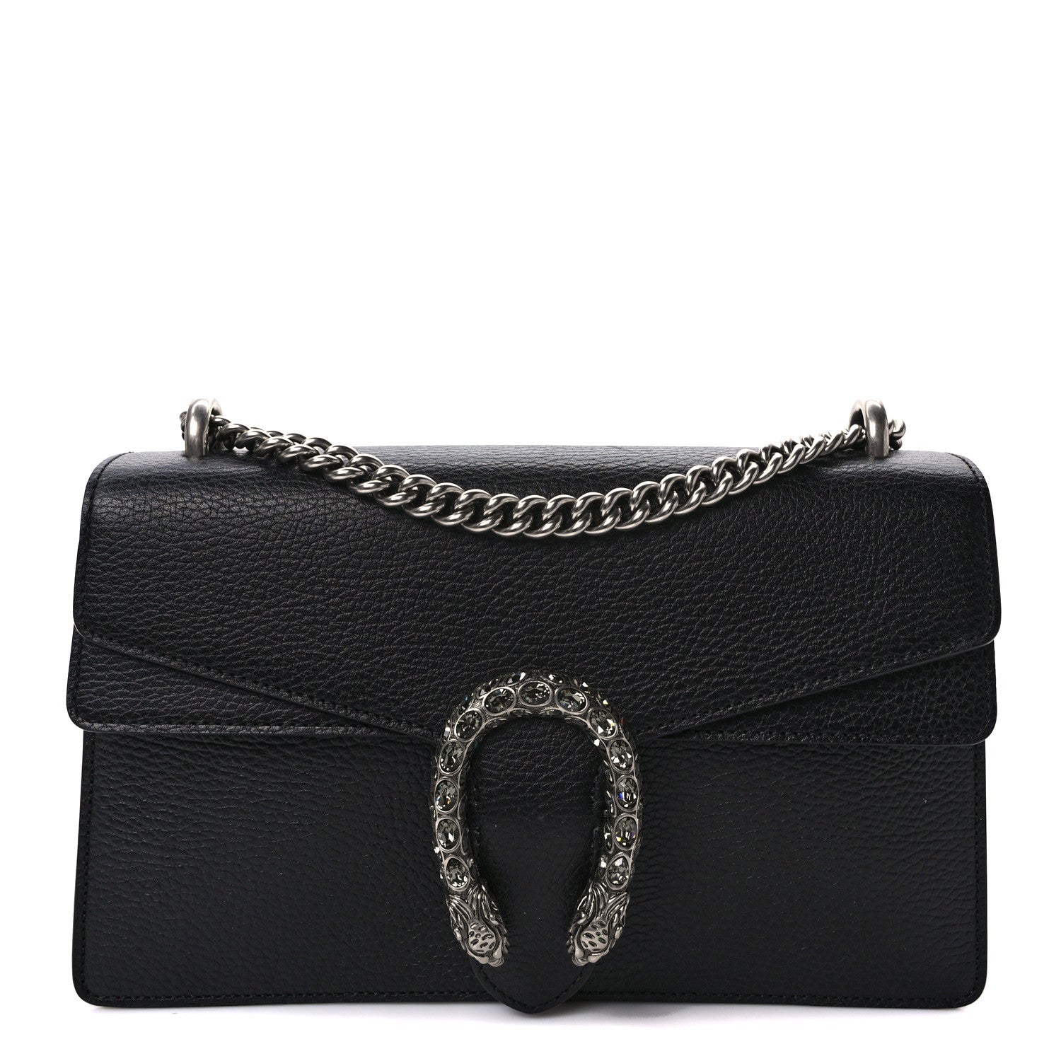 Gucci Pebbled Calfskin Small Dionysus Shoulder Bag Black 1 of 9