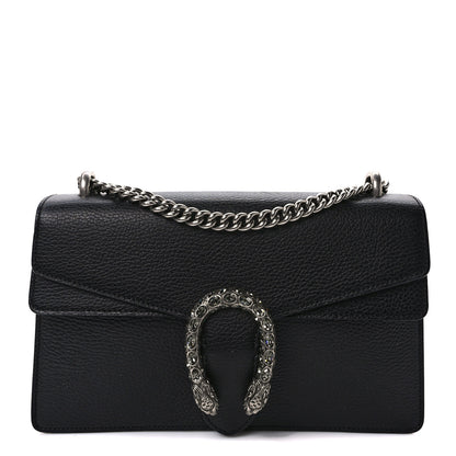 Gucci Pebbled Calfskin Small Dionysus Shoulder Bag Black 1 of 9