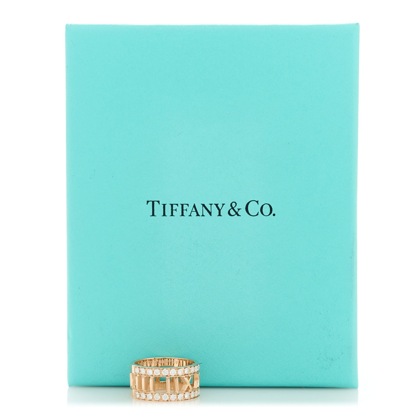 18K Rose Gold Diamond Wide Atlas Open Ring 47 4
