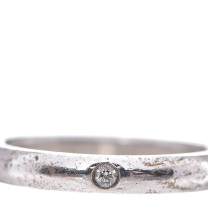 Tiffany Elsa Peretti Sterling Silver Diamond Band Ring 48 4.5 6 of 7