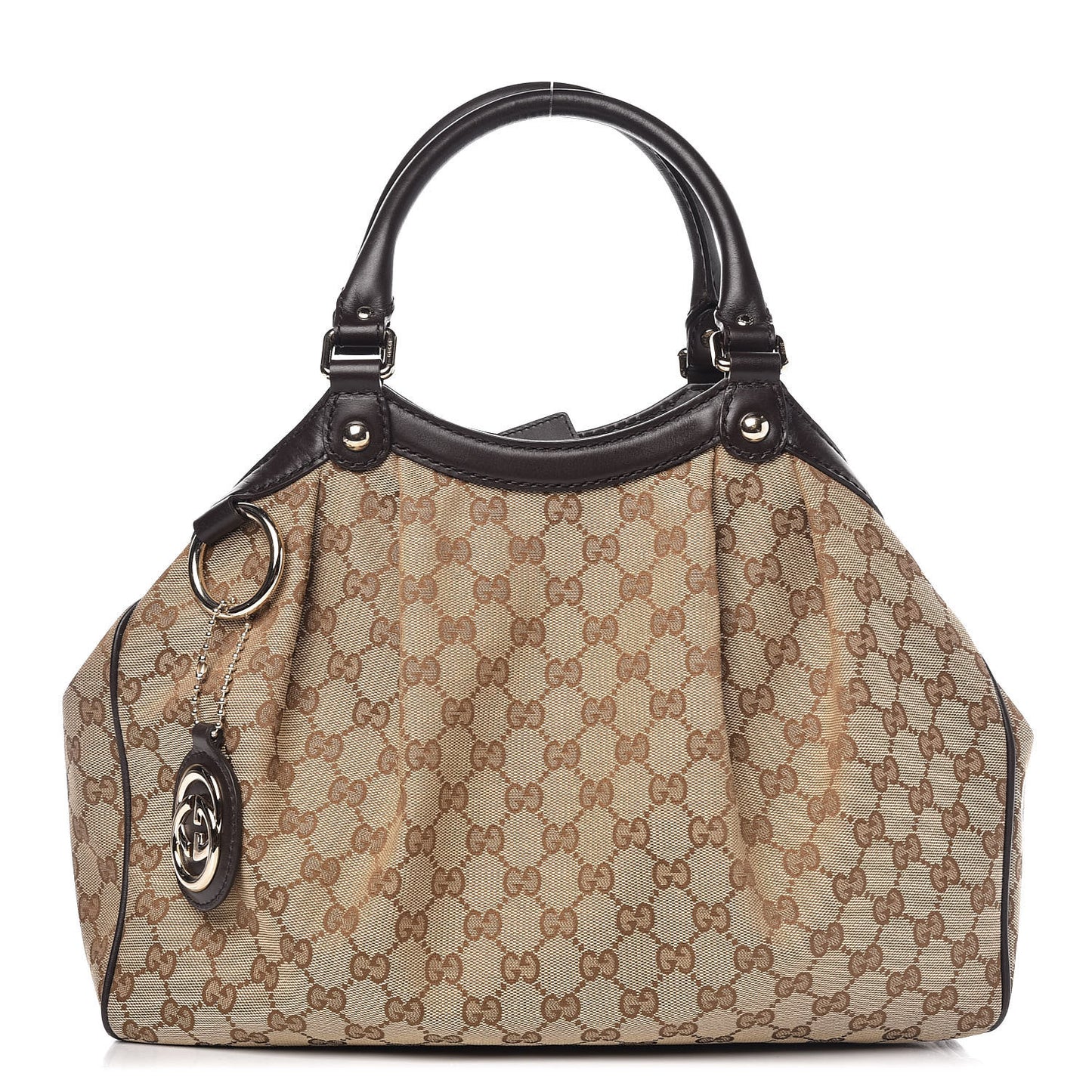 Monogram Medium Sukey Tote Dark Brown