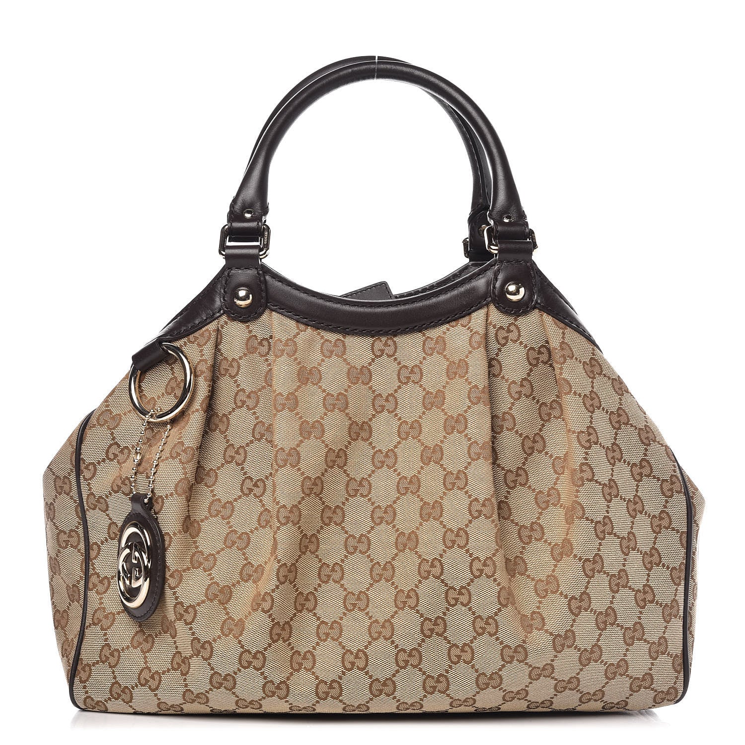 Gucci Monogram Medium Sukey Tote Dark Brown 1 of 13