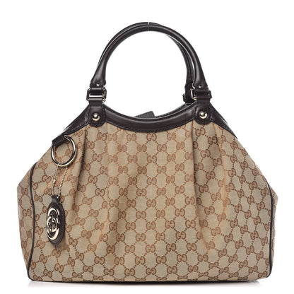Gucci Monogram Medium Sukey Tote Dark Brown 1 of 13