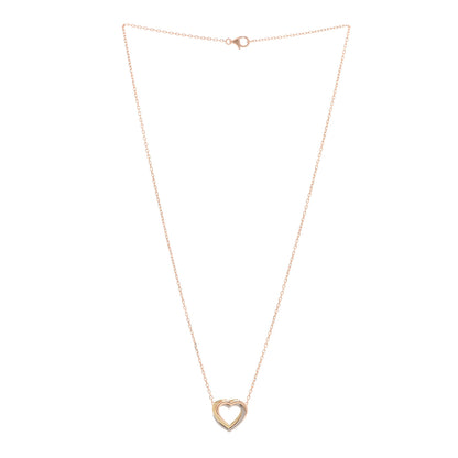 Cartier 18K Pink Yellow White Gold Trinity Heart Necklace 2 of 5