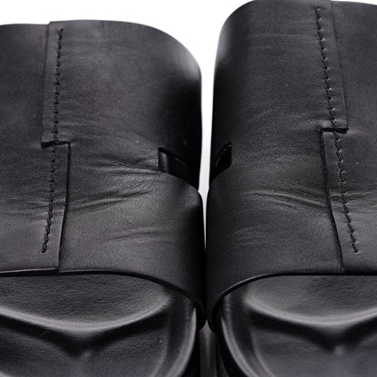 Hermes Calfskin Mens H Sandals 43 Black 10 of 11