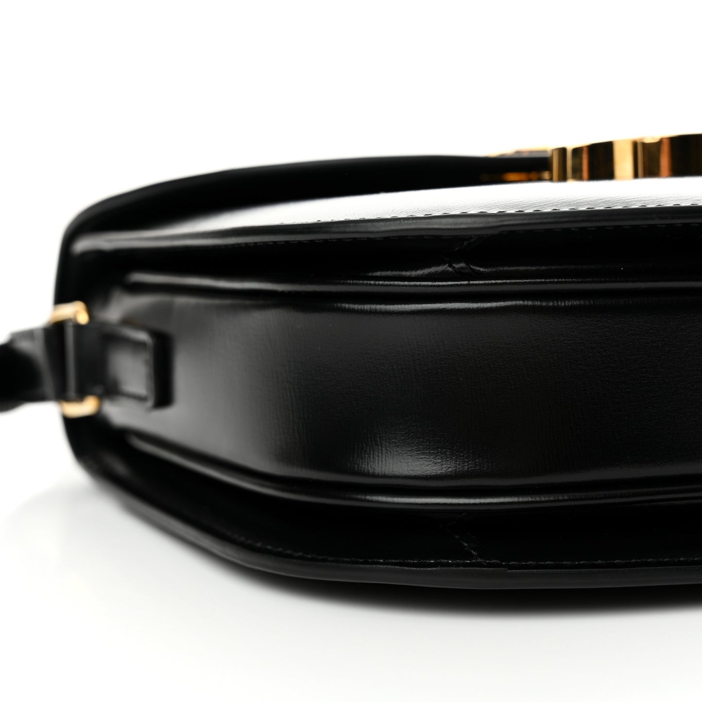Shiny Calfskin Teen Besace Black
