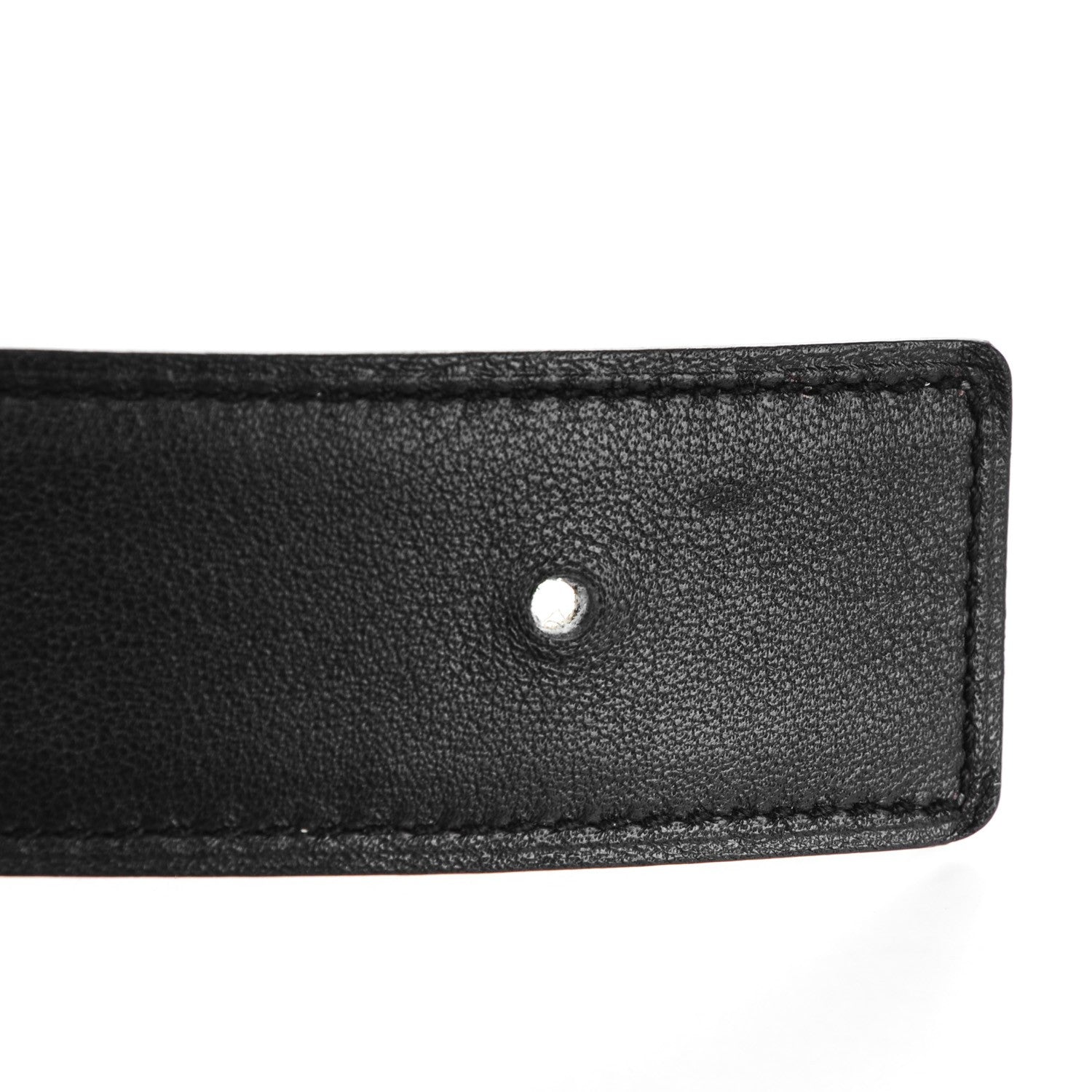 Hermes Swift Epsom 32mm Belt Strap 90 Black Etoupe 4 of 6
