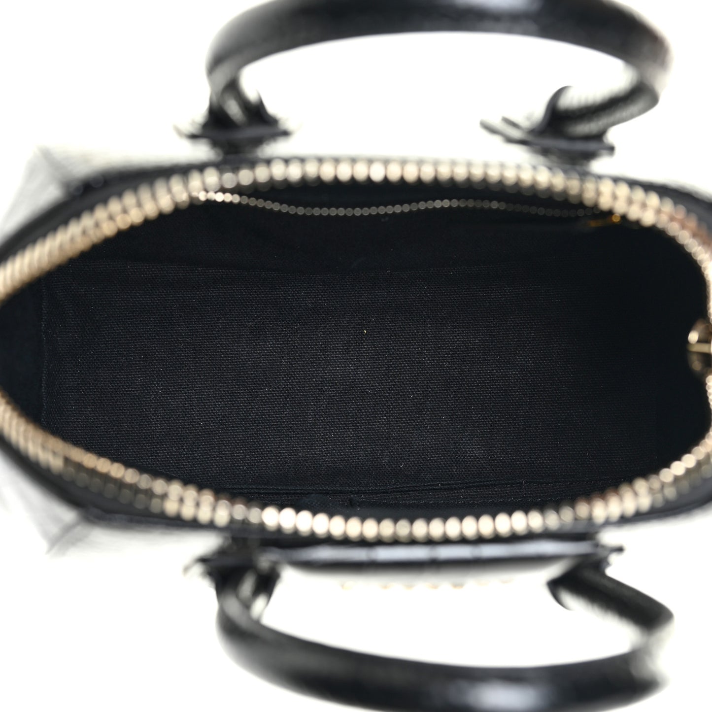 Calfskin Crocodile Embossed Mini Antigona Black