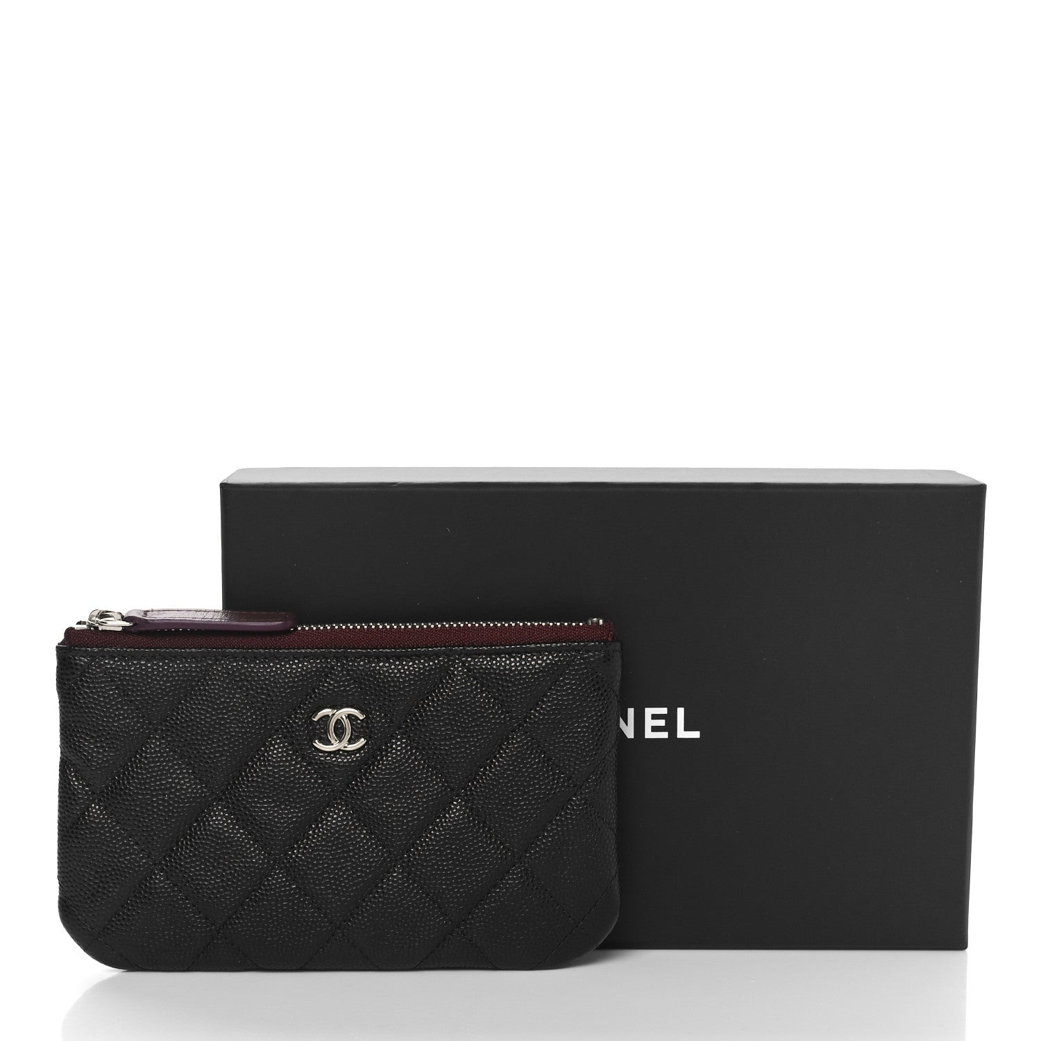 Chanel Caviar Quilted Small Cosmetic Case Black 9 of 9