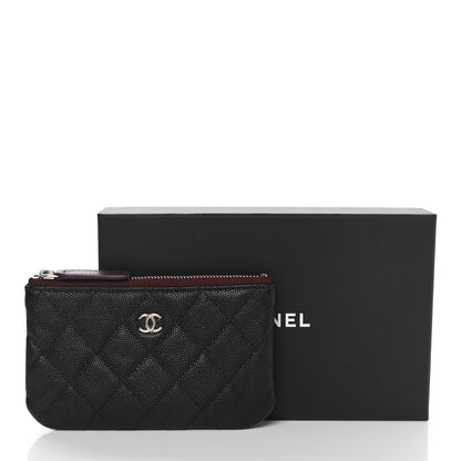 Chanel Caviar Quilted Small Cosmetic Case Black 9 of 9