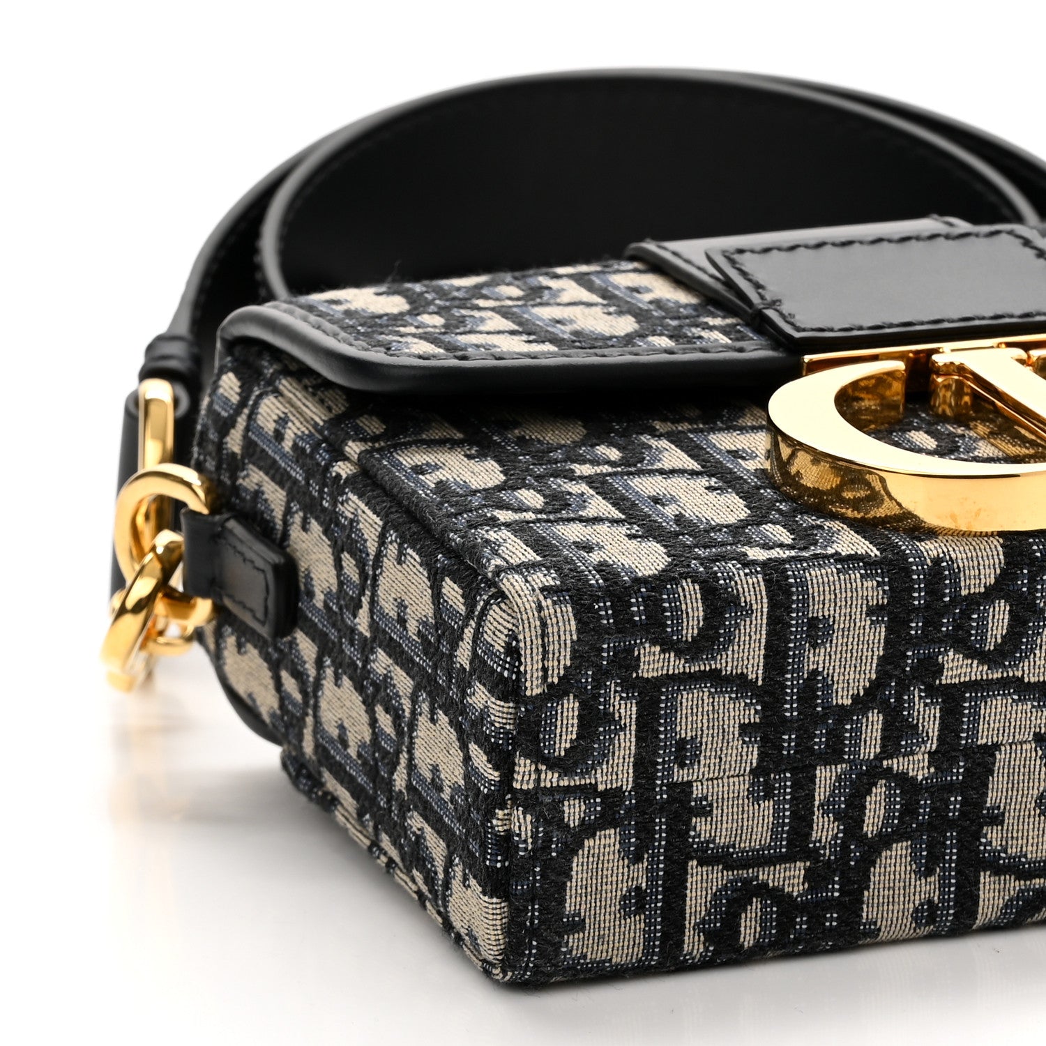 Christian Dior Oblique 30 Montaigne Box Bag Blue 7 of 8