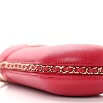 Chanel Lambskin Chain Around Phone Holder Red 9 of 10