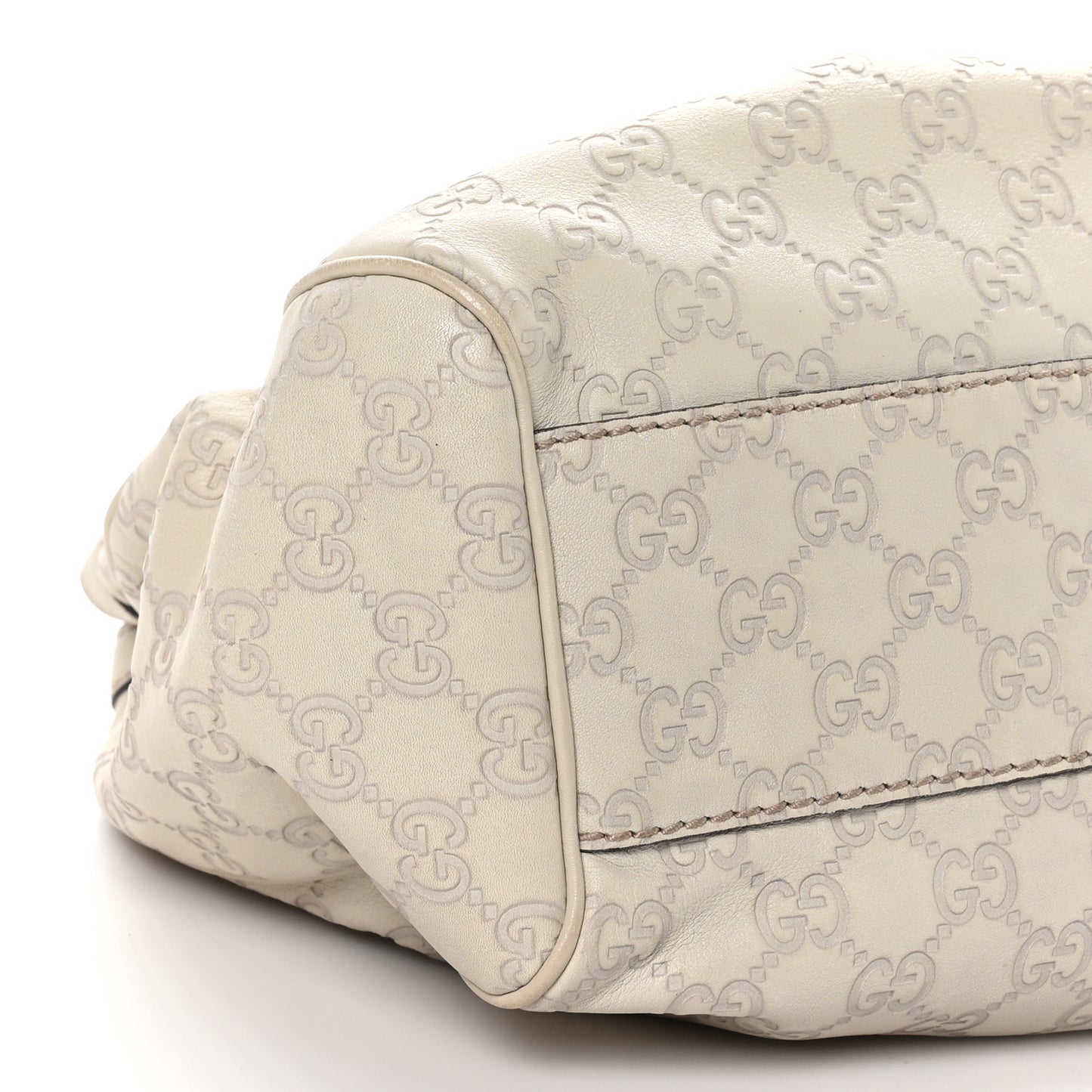 Guccissima Medium Sukey Tote Mystic White