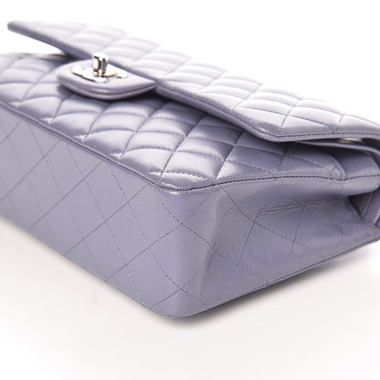 Chanel Lambskin Quilted Medium Double Flap Light Purple 9 of 9