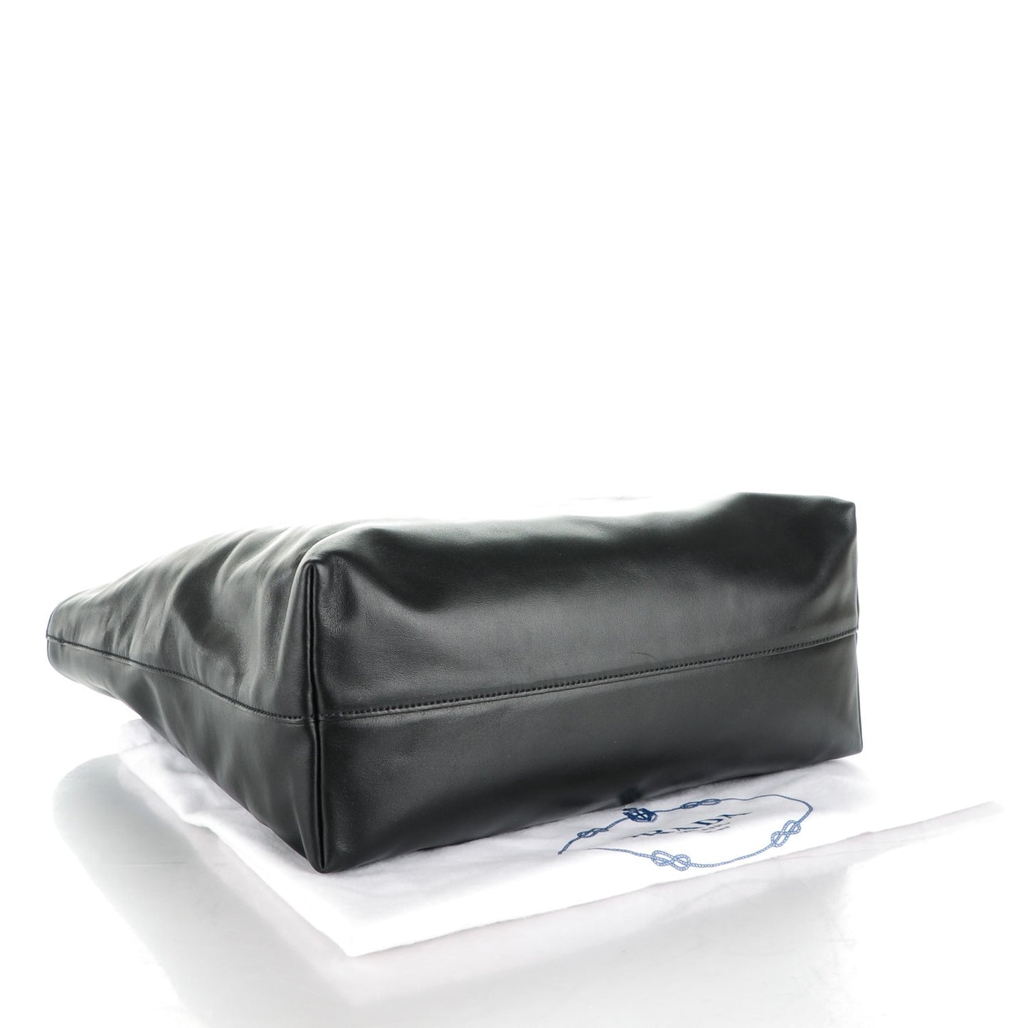 Soft Calf Shopping Tote Nero Black
