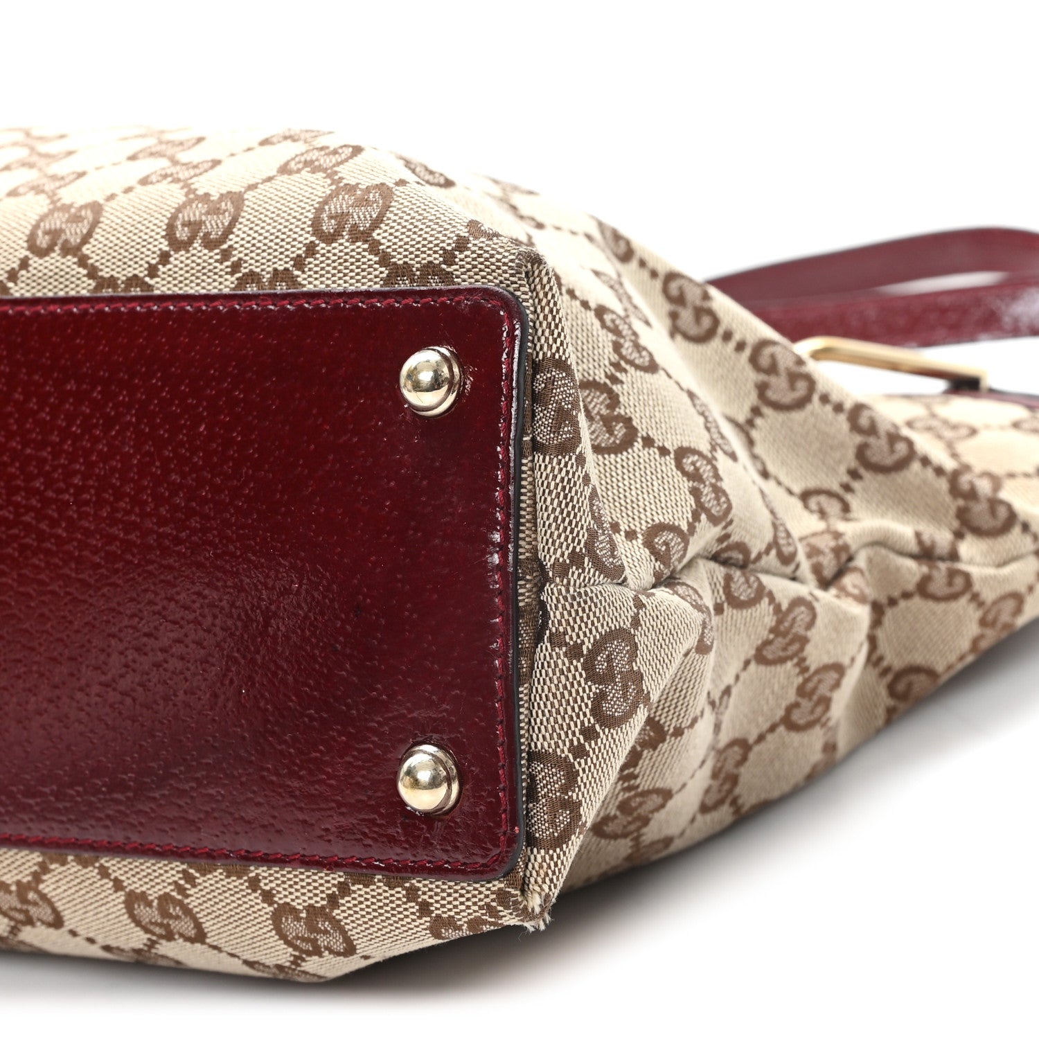 Gucci Monogram Medium Eclipse Tote Red 10 of 12