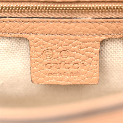 Gucci Pebbled Calfskin Medium Soho Flap Crossbody Camelia 6 of 10