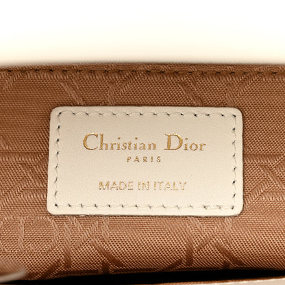 Christian Dior Lambskin Cannage Small My ABCDior Lady Dior White 6 of 11