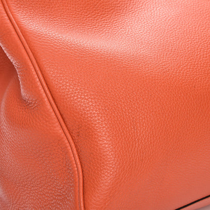 Gucci Calfskin Large Bamboo Shopper Tote New Dark Orange 9 of 9