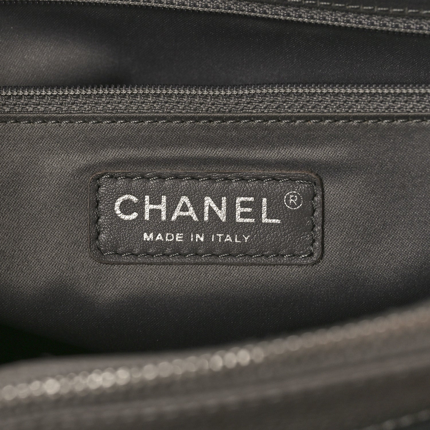 Chanel Caviar Quilted XL Grand Shopping Tote GST Light Grey 7 of 10