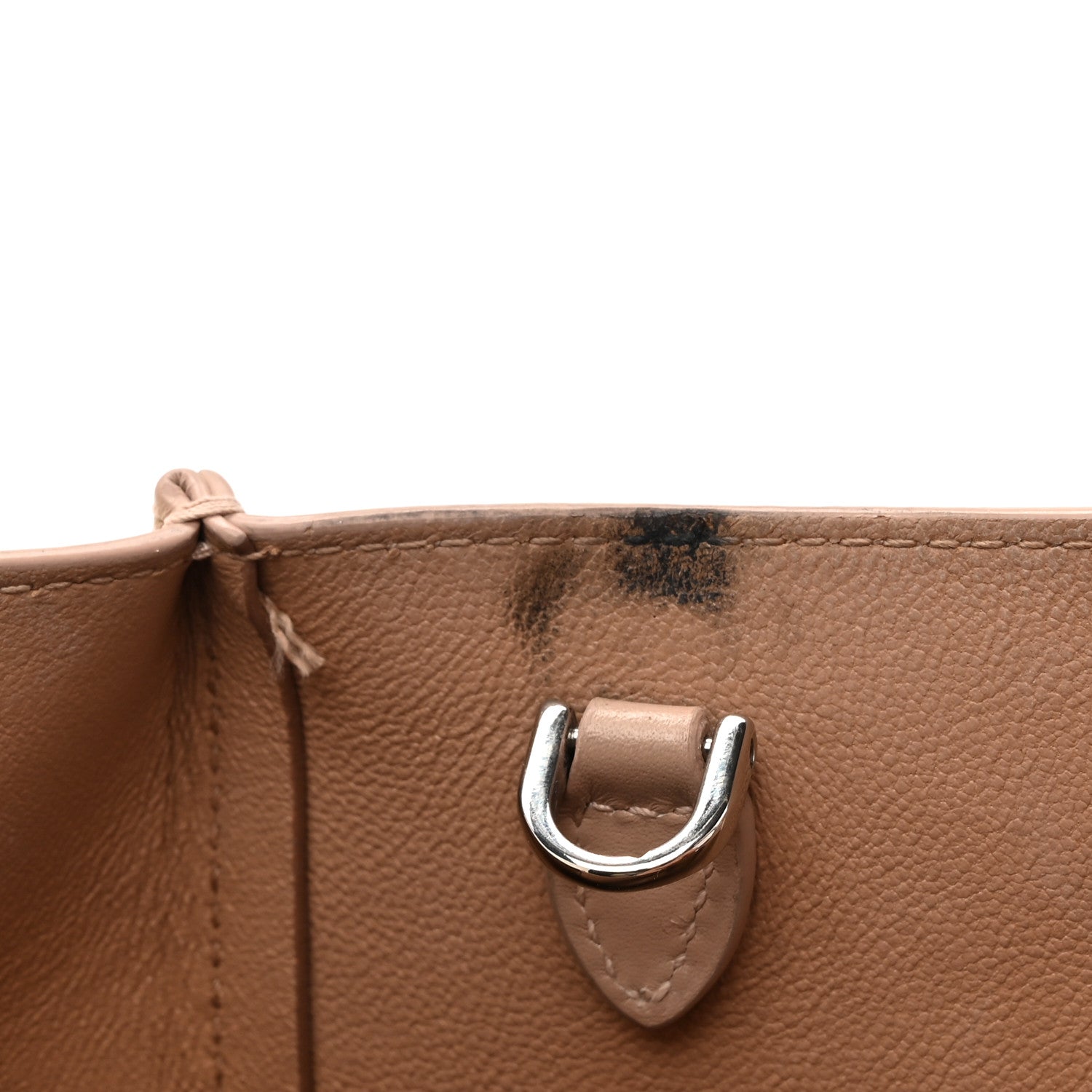Alaia Calfskin Studded Rose-Marie 28 Bag Sable 11 of 12