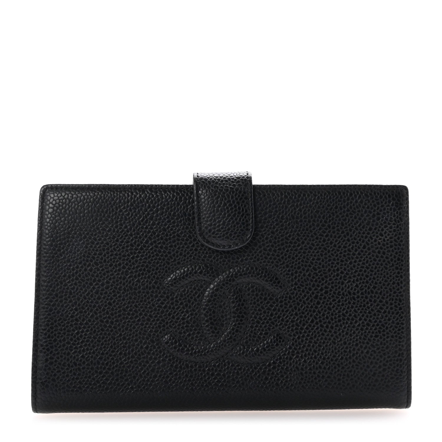 Chanel Caviar Timeless CC Zipped Pocket Wallet Black 1 of 7